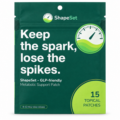 ShapeSet Metabolic Support Patch - 90-Day Supply; actual pouch photograph (one pouch shown)