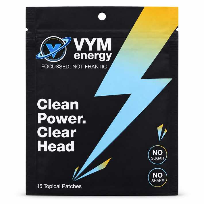 VYM Clean Energy Patch - 30-Day Supply; actual pouch photograph (one pouch shown)