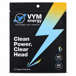 VYM Clean Energy Patch 15-Day Supply; actual pouch photograph (one pouch shown)