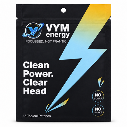 VYM Clean Energy Patch 15-Day Supply; actual pouch photograph (one pouch shown)
