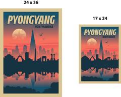 PyongYang Skyline Poster