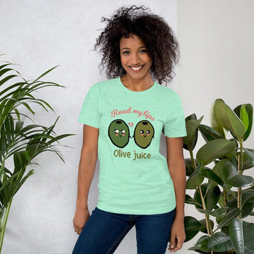 Read My Lips - Olive Juice: Short-Sleeve Unisex T-Shirt